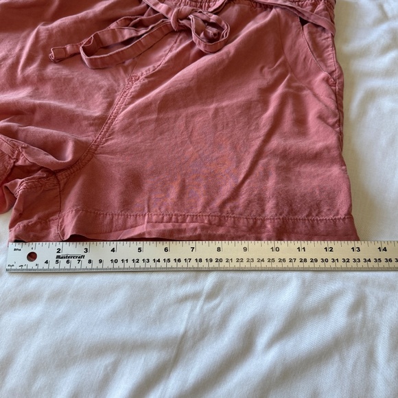 Thread + Supply Pull On Elastic Waist Paperbag Beach Shorts Brick Dust Size L - Picture 13 of 14